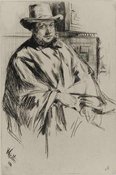Portrait of a man by James Abbott McNeill Whistler