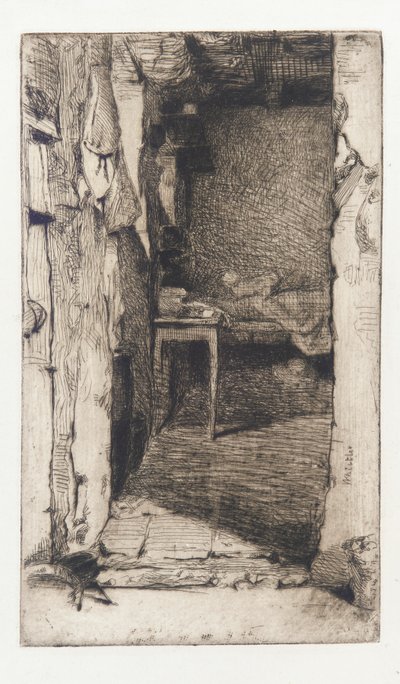 Rag Pickers, Quartier Mouffetard, Paris by James Abbott McNeill Whistler