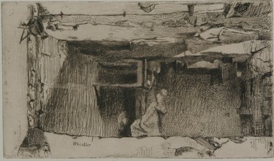 Rag Pickers, Quartier Mouffetard, Paris by James Abbott McNeill Whistler
