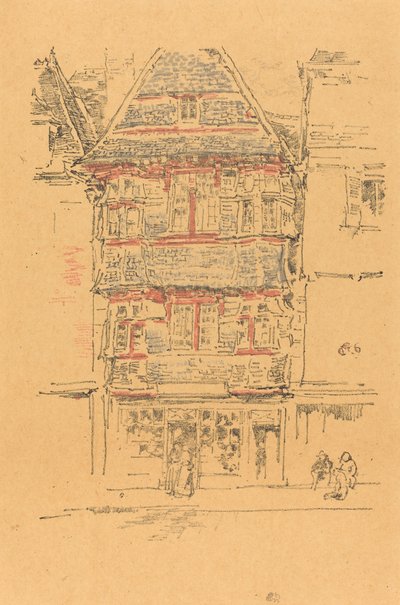Red House, Paimpol by James Abbott McNeill Whistler