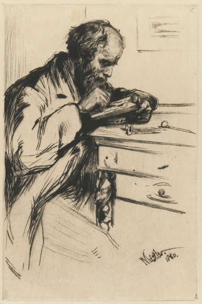 Riault (The Wood Engraver) by James Abbott McNeill Whistler
