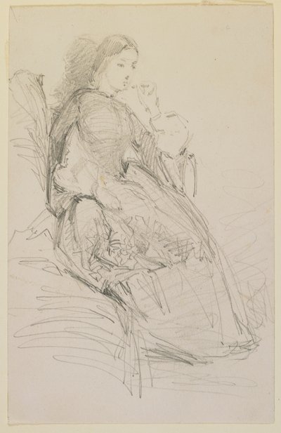 Seated Woman, Smoking by James Abbott McNeill Whistler