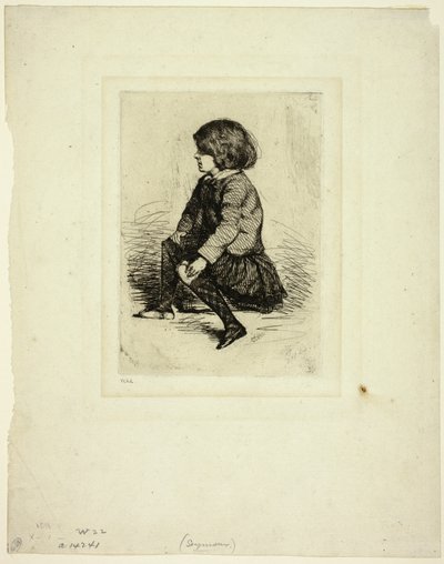 Seymour Haden, Jr, Seated by James Abbott McNeill Whistler