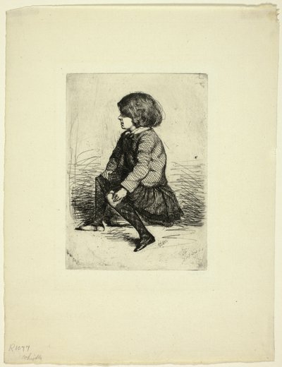 Seymour Haden, Jr, Seated by James Abbott McNeill Whistler