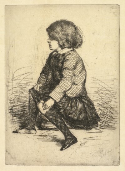Seymour Haden Jr., Seated by James McNeill Whistler