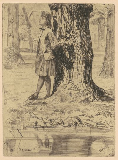 Seymour Standing Under a Tree by James Abbott McNeill Whistler