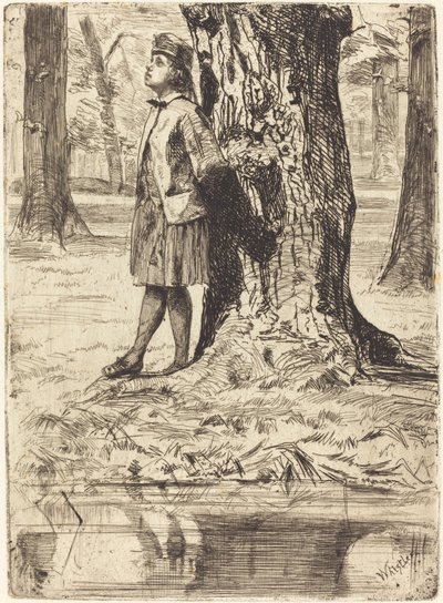 Seymour Standing under a Tree by James Abbott McNeill Whistler