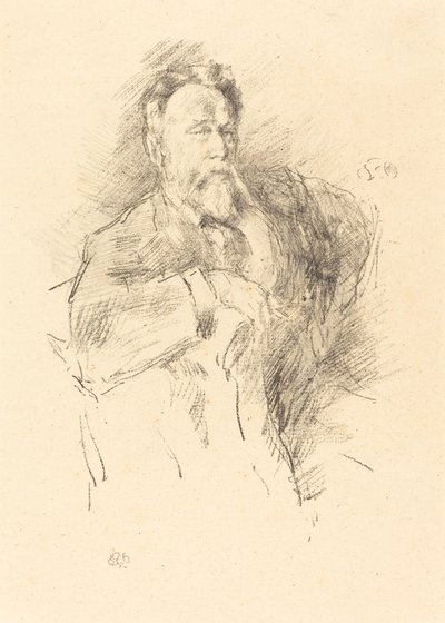 Sketch of William E. Henley by James Abbott McNeill Whistler