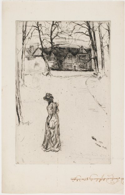 Speke Hall: The Avenue by James Abbott McNeill Whistler
