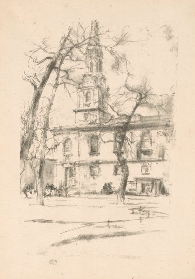 St. Giles-in-the-Fields by James Abbott McNeill Whistler