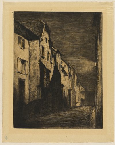 Street at Saverne by James Abbott McNeill Whistler