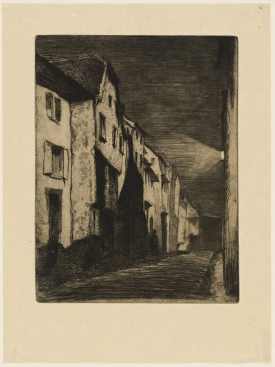 Street at Saverne by James Abbott McNeill Whistler