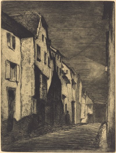 Street in Saverne by James Abbott McNeill Whistler