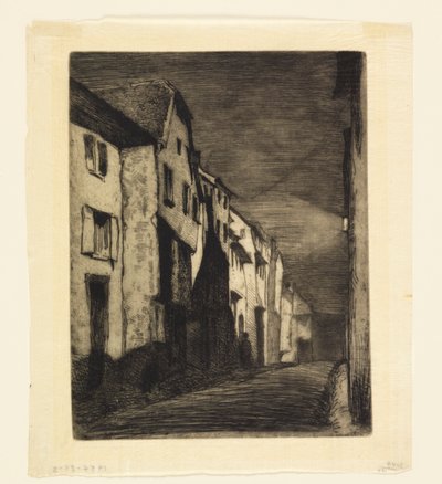 Street in Saverne by James Abbott McNeill Whistler