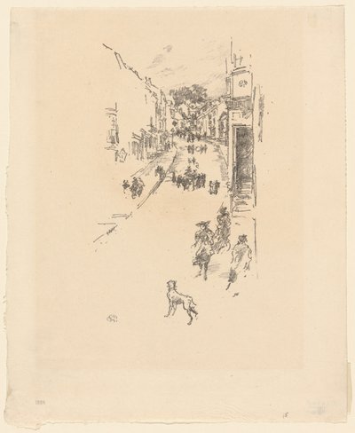 Sunday, Lyme Regis by James Abbott McNeill Whistler