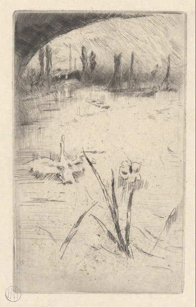 Swan and Iris by James Abbott McNeill Whistler