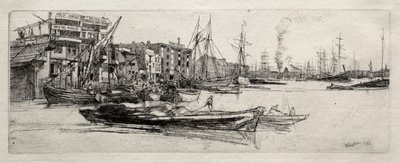 Thames Warehouse by James McNeill Whistler