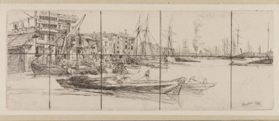 Thames Warehouses by James Abbott McNeill Whistler