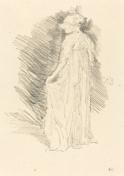 The Draped Figure, Back View by James Abbott McNeill Whistler