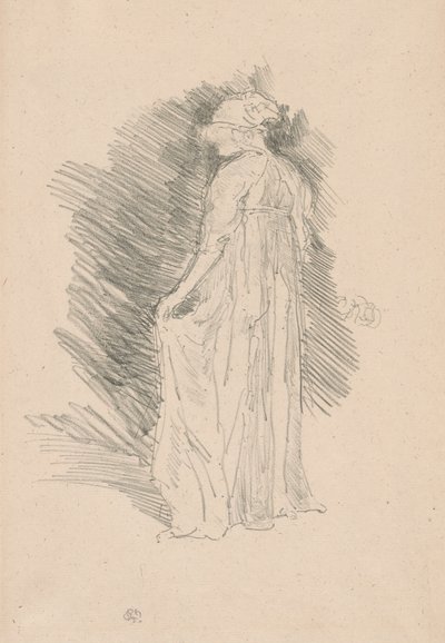 The Draped Figure, Back View by James Abbott McNeill Whistler