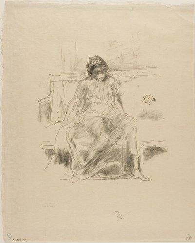 The Draped Figure, Seated by James Abbott McNeill Whistler