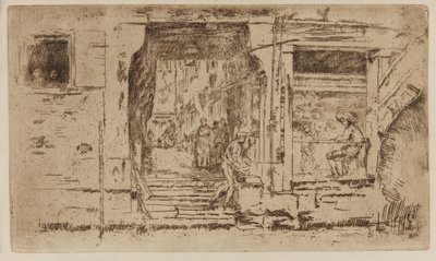 The Fish Shop, Venice by James Abbott McNeill Whistler