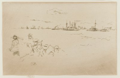 The Fleet: Monitors by James Abbott McNeill Whistler