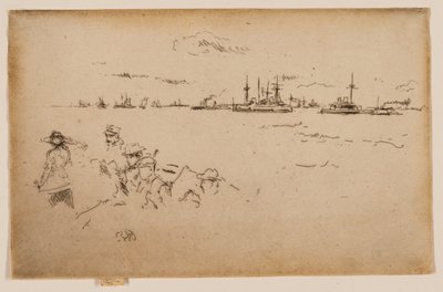 The Fleet: Monitors by James Abbott McNeill Whistler