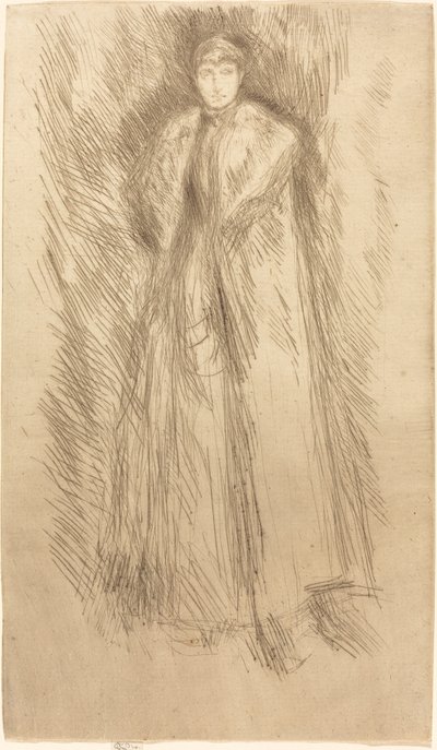 The Fur Cloak by James Abbott McNeill Whistler