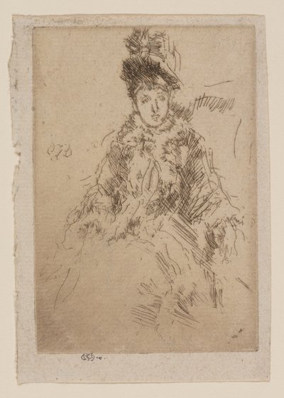 The Fur Tippet: Miss Lenoir by James Abbott McNeill Whistler