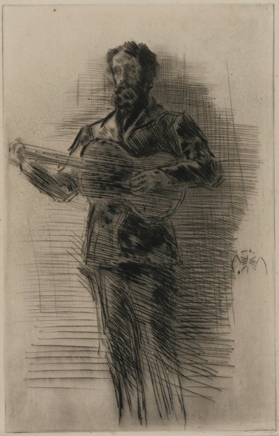 The Guitar Player by James Abbott McNeill Whistler