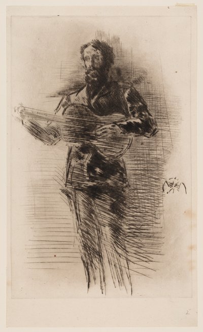 The Guitar Player by James Abbott McNeill Whistler