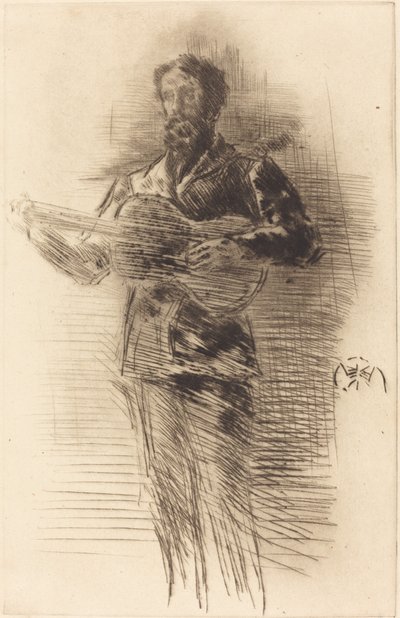 The Guitar Player by James Abbott McNeill Whistler