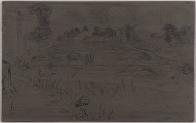 The Landscape with the Horse by James Abbott McNeill Whistler