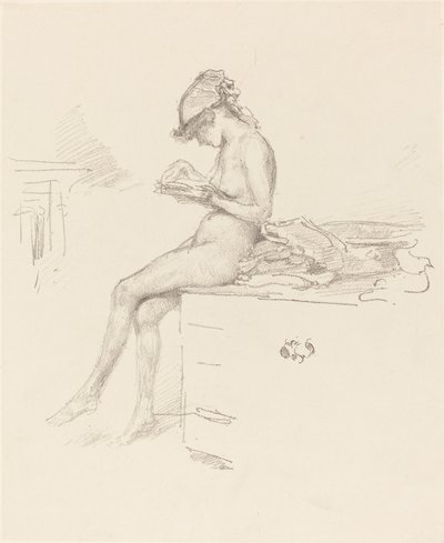 The Little Nude Model, Reading by James Abbott McNeill Whistler
