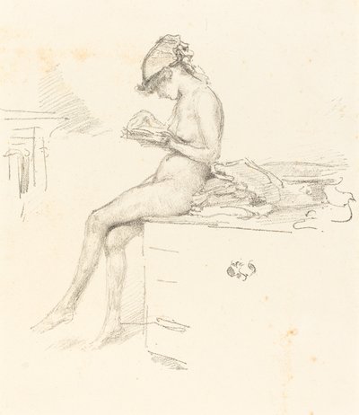 The Little Nude Model, Reading by James Abbott McNeill Whistler