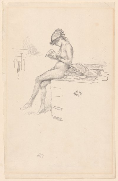 The Little Nude Model, Reading by James Abbott McNeill Whistler