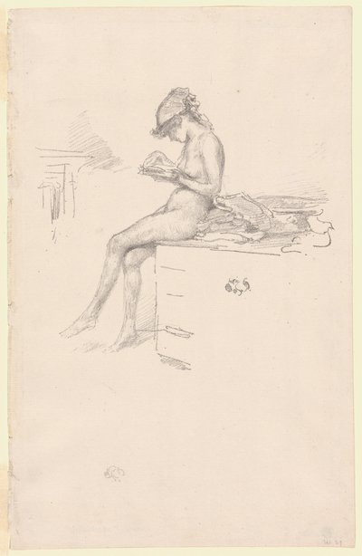 The Little Nude Model, Reading by James Abbott McNeill Whistler