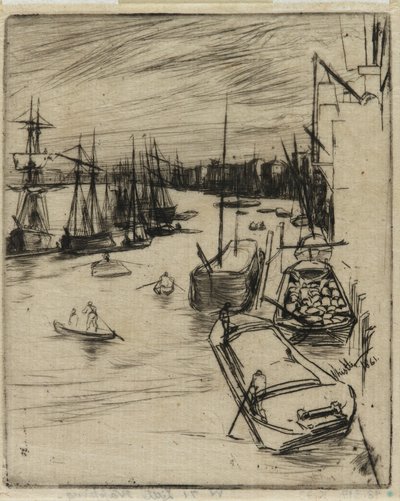 The Little Rotherhithe by James Abbott McNeill Whistler