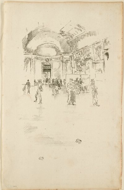 The Long Gallery, Louvre by James Abbott McNeill Whistler