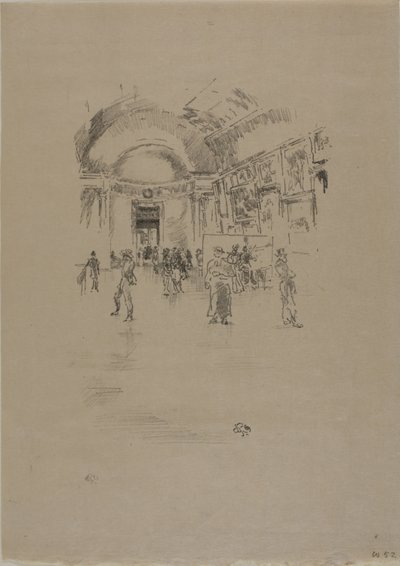 The Long Gallery, Louvre by James Abbott McNeill Whistler