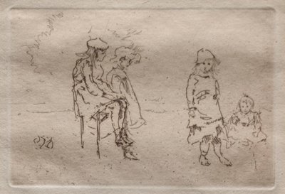The Menpes Children by James McNeill Whistler