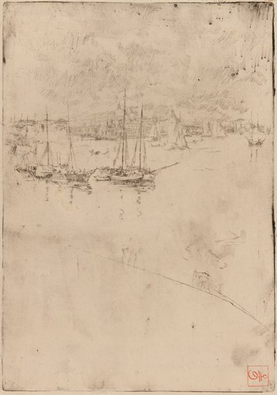 The Steamboat, Venice by James Abbott McNeill Whistler