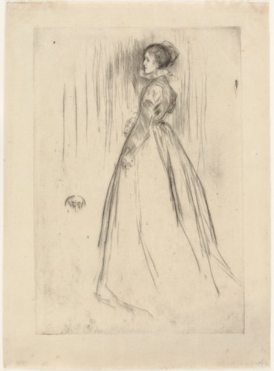 The Velvet Dress (Mrs. Leyland) by James Abbott McNeill Whistler