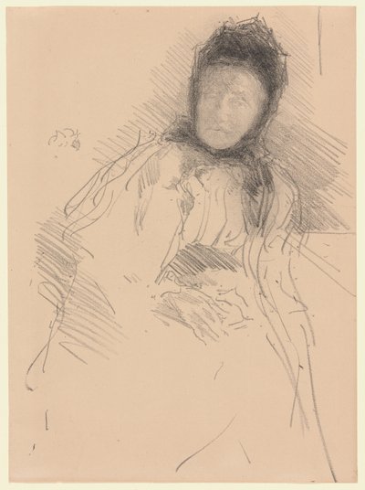 Unfinished Sketch of Lady Haden by James McNeill Whistler