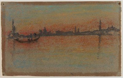 Venice: Sunset on Harbour by James Abbott McNeill Whistler