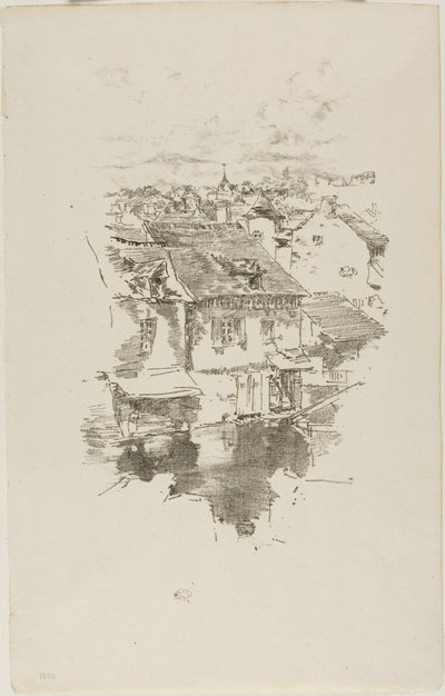 Vitré: The Canal by James Abbott McNeill Whistler