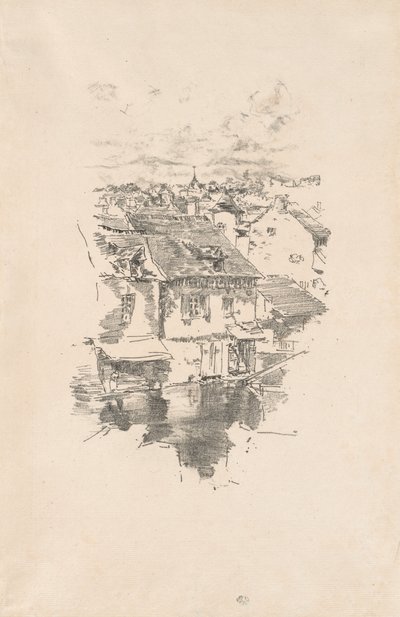 Vitré: The Canal by James McNeill Whistler