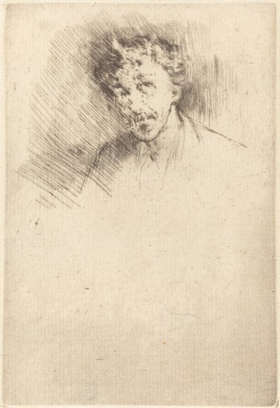 Whistler with the White Lock by James Abbott McNeill Whistler