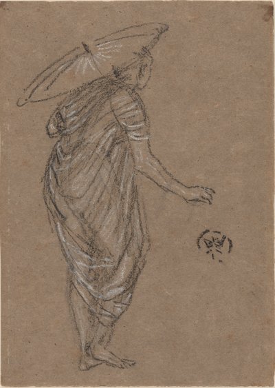 Woman with Parasol by James Abbott McNeill Whistler